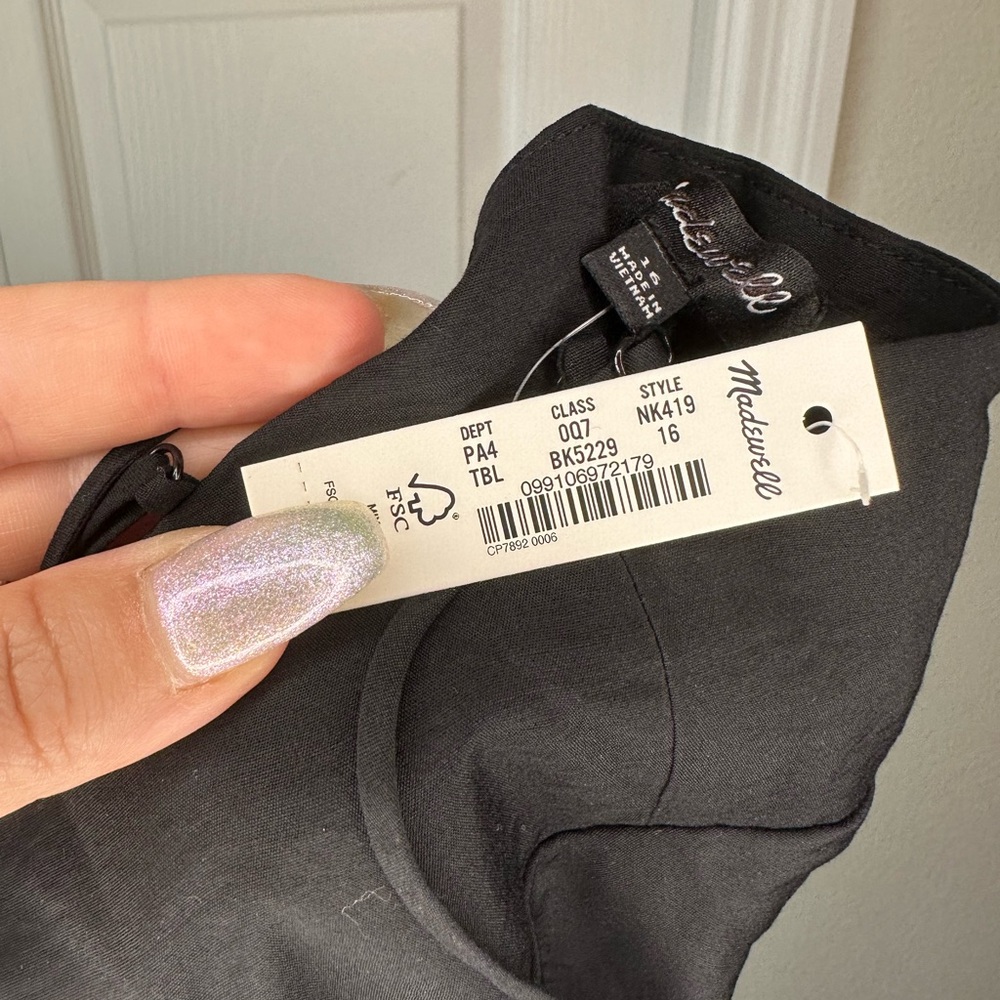 Madewell The Layton Midi Slip Dress sz. 16 - Picture 9 of 10